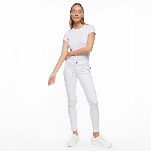 Parker Smith Skinny Jeans Eternal White Size 4/27 - Picture 1 of 14